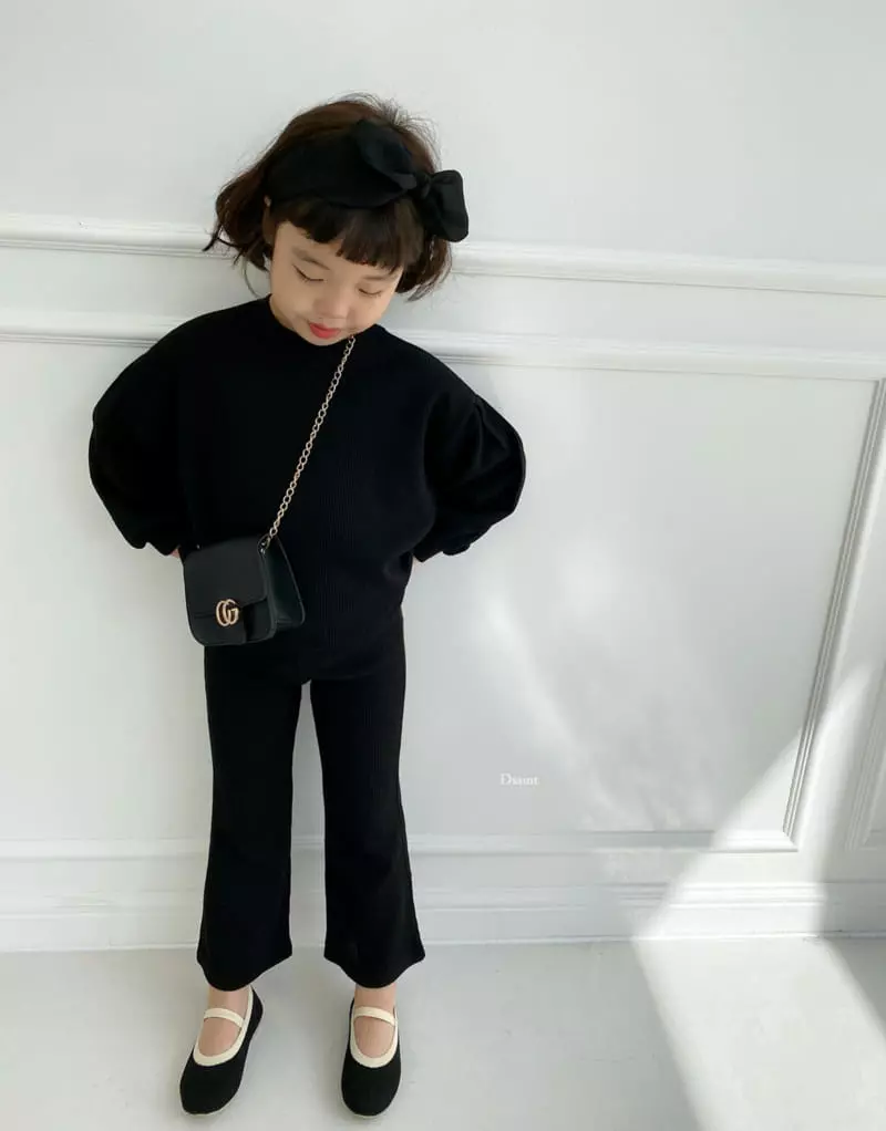 Dsaint - Korean Children Fashion - #minifashionista - Lovely Knit Top Bottom Set - 5