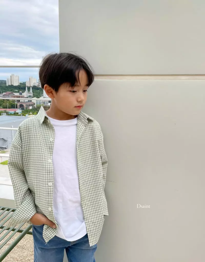 Dsaint - Korean Children Fashion - #minifashionista - My Find Check Shirt - 10