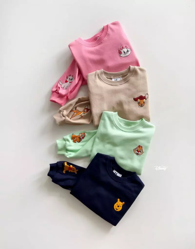 Dsaint - Korean Children Fashion - #minifashionista - Disney Friends Top Bottom Set - 3