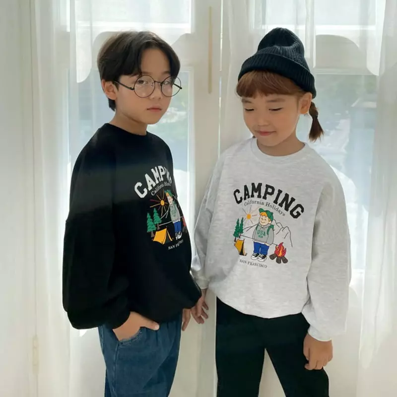 Dsaint - Korean Children Fashion - #prettylittlegirls - Camping Sweatshirt