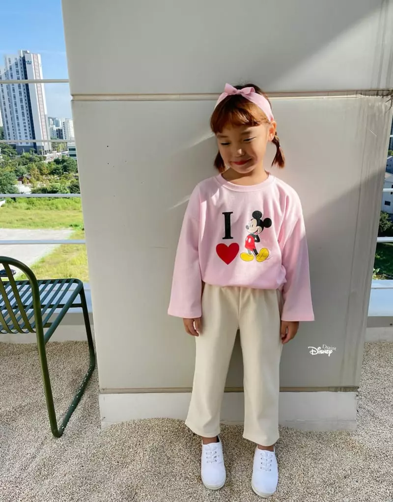 Dsaint - Korean Children Fashion - #prettylittlegirls - I Love Mickey Tee - 3