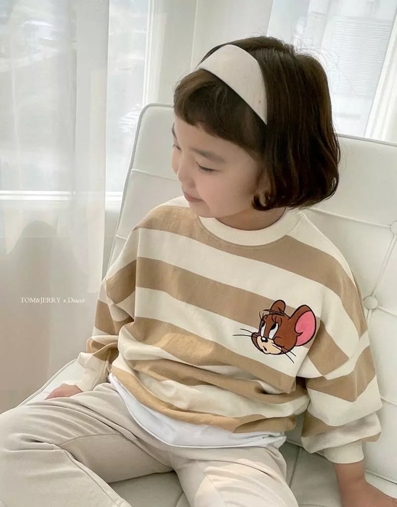 Dsaint - Korean Children Fashion - #minifashionista - Amazing Stripes Sweatshirt - 4