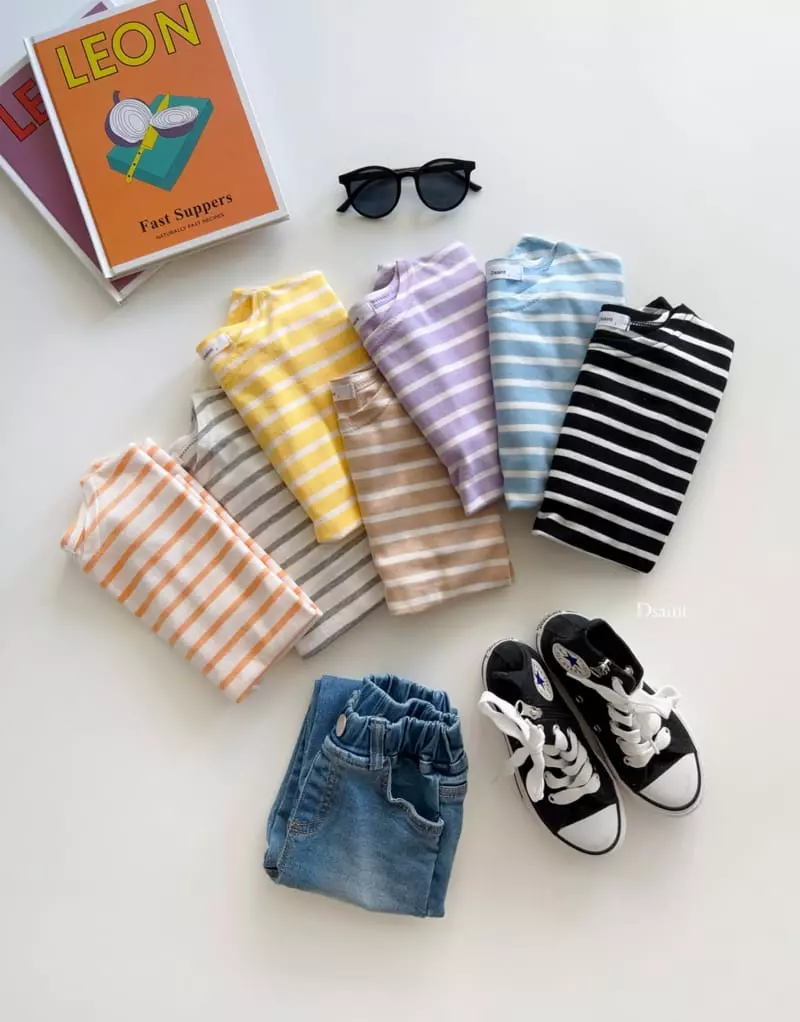 Dsaint - Korean Children Fashion - #prettylittlegirls - Classic Stripes Tee - 5