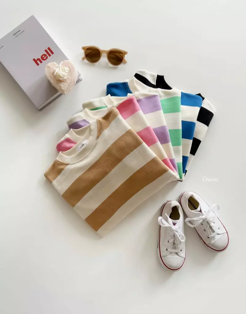 Dsaint - Korean Children Fashion - #toddlerclothing - Dreaming Stripes Sweatshirt - 4