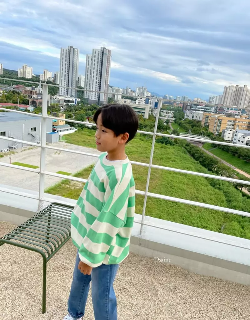 Dsaint - Korean Children Fashion - #toddlerclothing - Dreaming Stripes Sweatshirt - 3