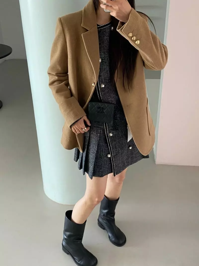 Duplo - Korean Women Fashion - #momslook - Sha Twid One-piece - 4