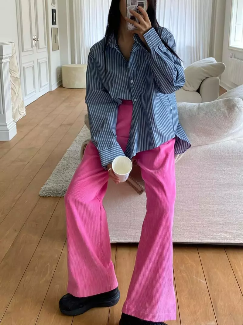 Duplo - Korean Women Fashion - #momslook - Rib Pants - 2
