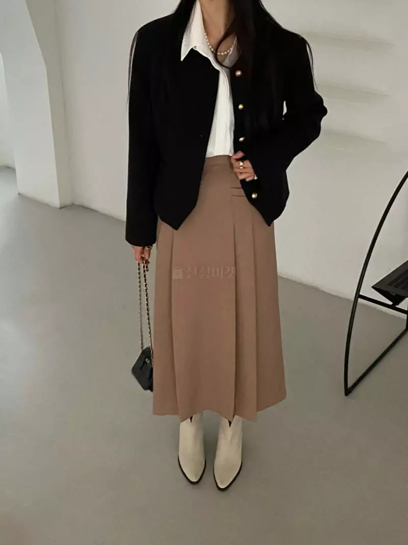 Duplo - Korean Women Fashion - #pursuepretty - Low Pleats Skirt - 7