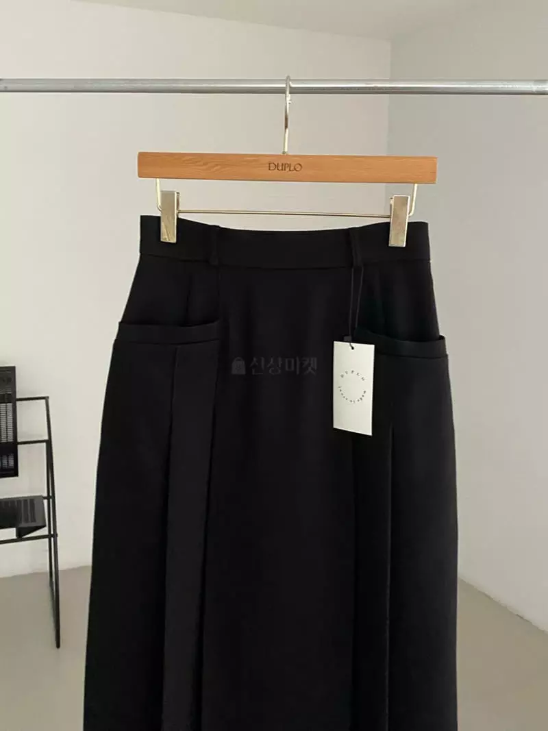 Duplo - Korean Women Fashion - #shopsmall - Low Pleats Skirt - 10