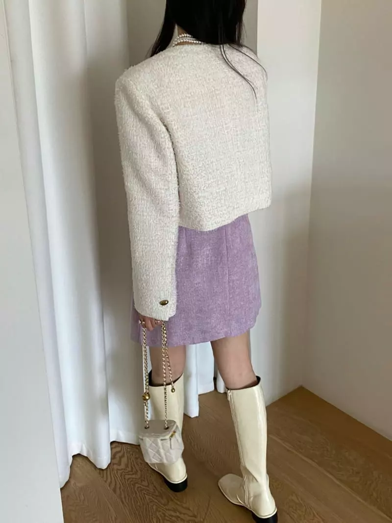 Duplo - Korean Women Fashion - #womensfashion - Pop Twid Jacket - 2