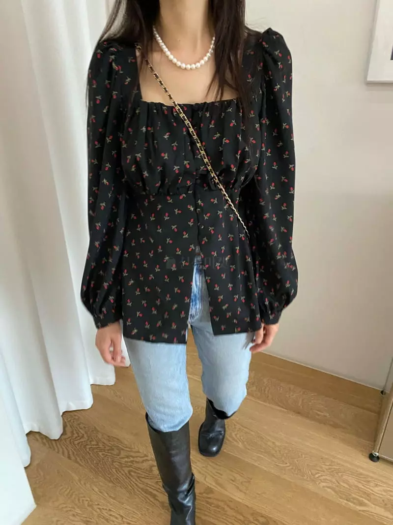 Duplo - Korean Women Fashion - #momslook - Smocked Blouse - 4