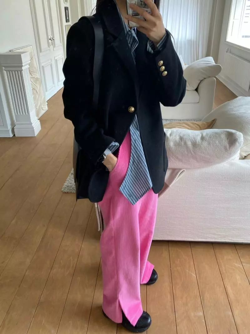 Duplo - Korean Women Fashion - #womensfashion - Rib Pants - 3