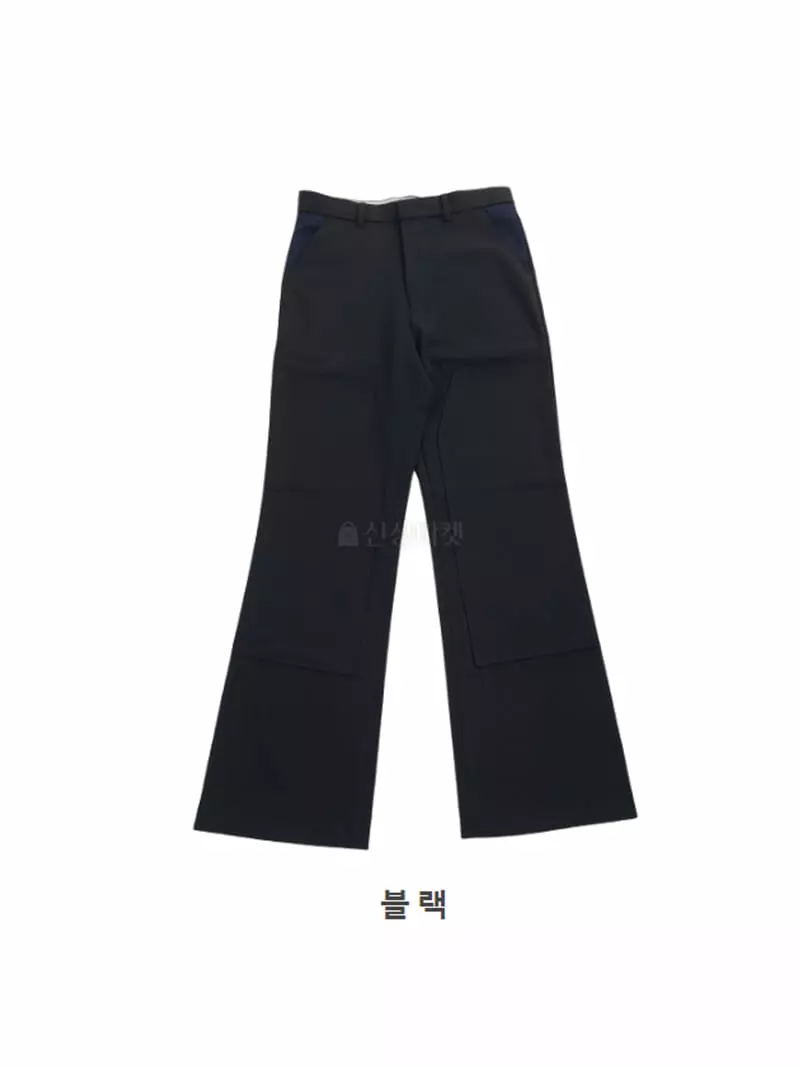 Earn - Korean Women Fashion - #momslook - Two Tone Long Semi Pants - 6