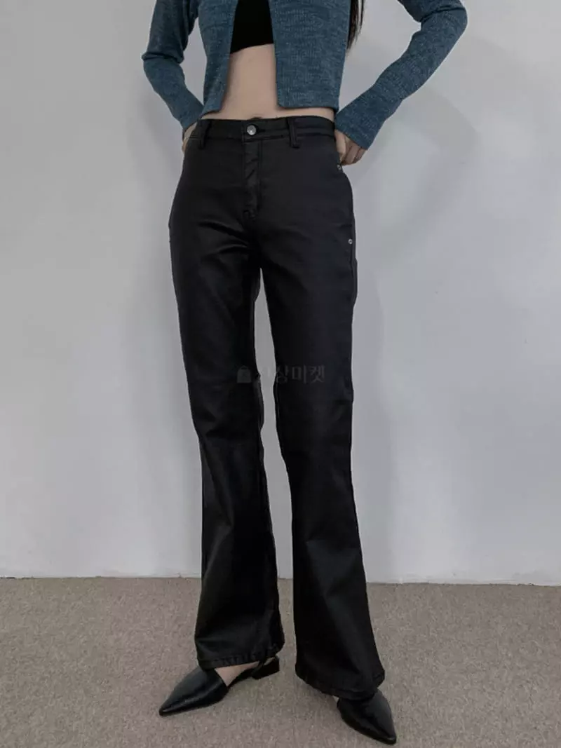 Earn - Korean Women Fashion - #momslook - Coating Pants - 3