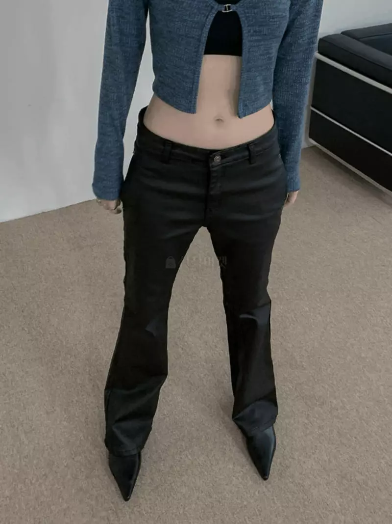 Earn - Korean Women Fashion - #momslook - Coating Pants - 5