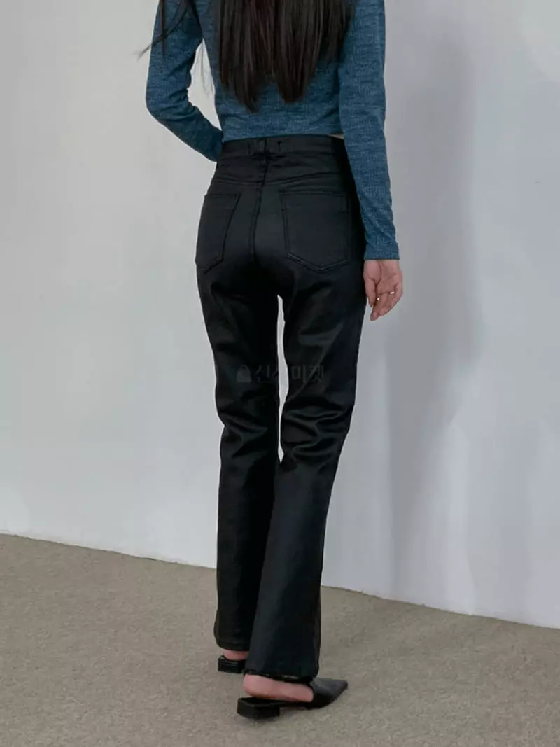 Earn - Korean Women Fashion - #momslook - Coating Pants - 7