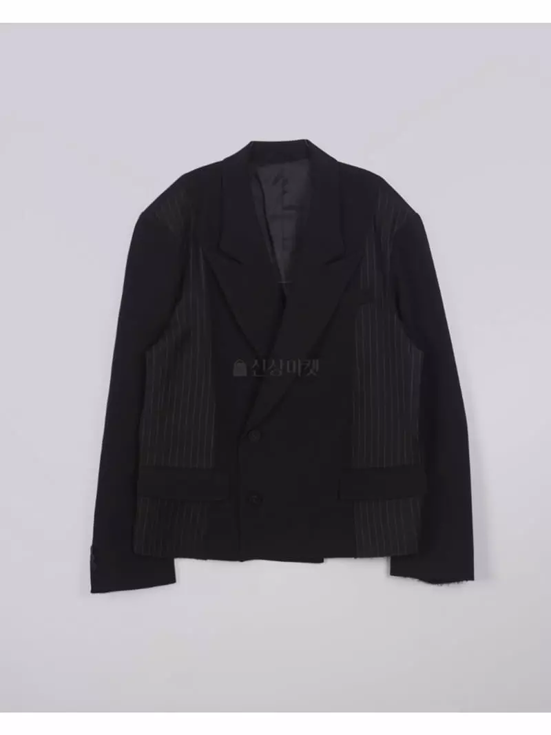 Earn - Korean Women Fashion - #momslook - Color Stripes Jacket - 10