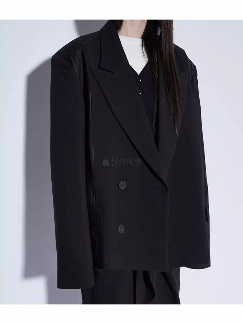 Earn - Korean Women Fashion - #momslook - Color Stripes Jacket - 2