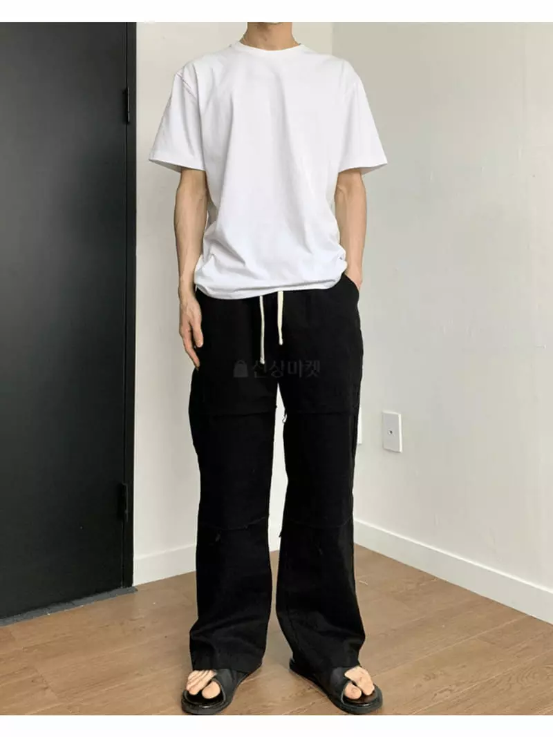 Earn - Korean Women Fashion - #momslook - Knee Wide Pants - 6