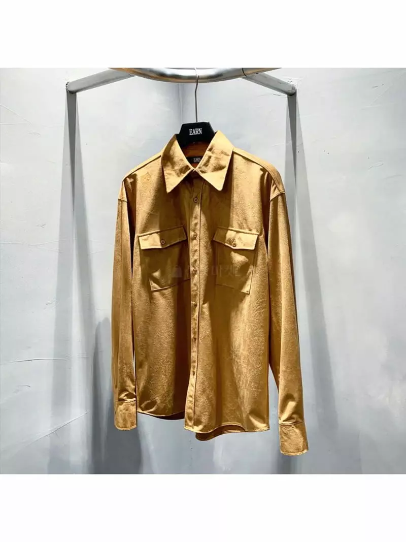 Earn - Korean Women Fashion - #momslook - Wastern Suede Shirt - 12