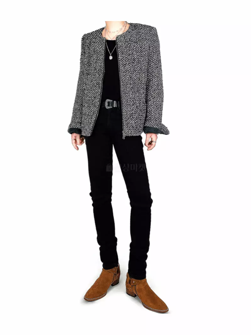Earn - Korean Women Fashion - #pursuepretty - Twid Two Wat Jacket - 4