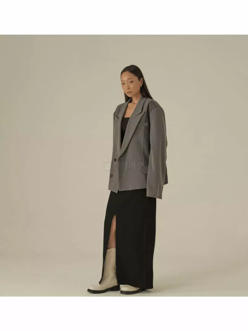 Earn - Korean Women Fashion - #shopsmall - Strieps Crop Over Jacket - 2