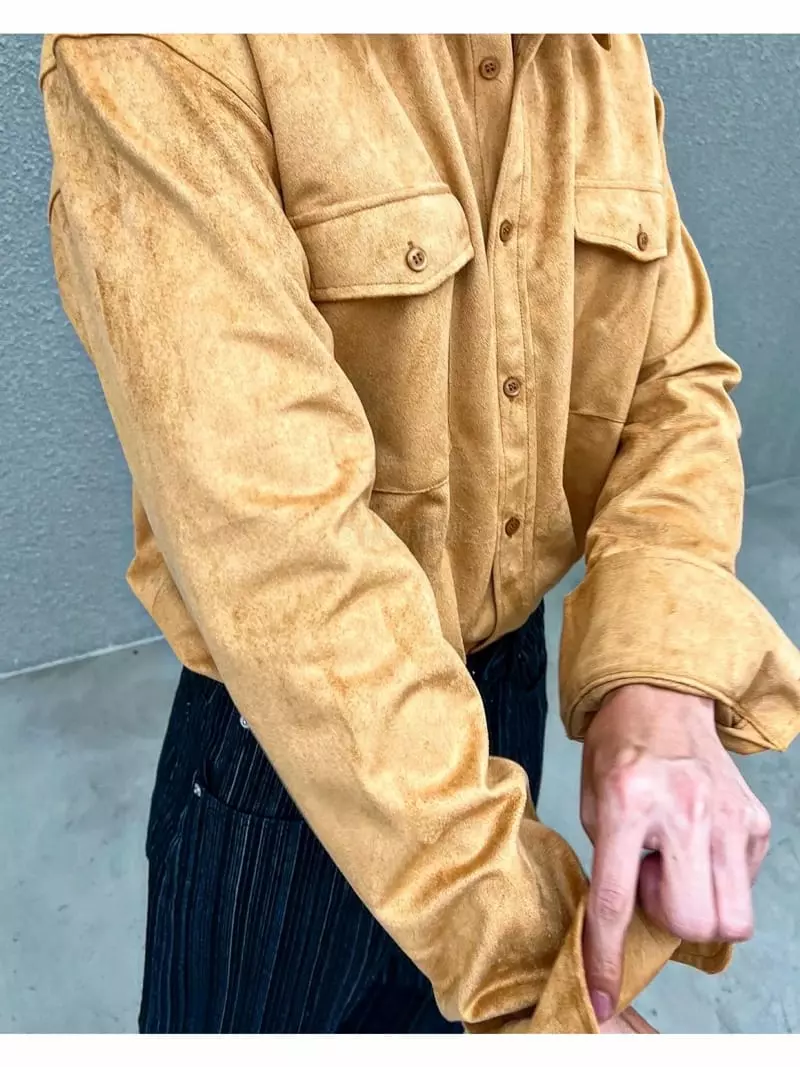 Earn - Korean Women Fashion - #thelittlethings - Wastern Suede Shirt