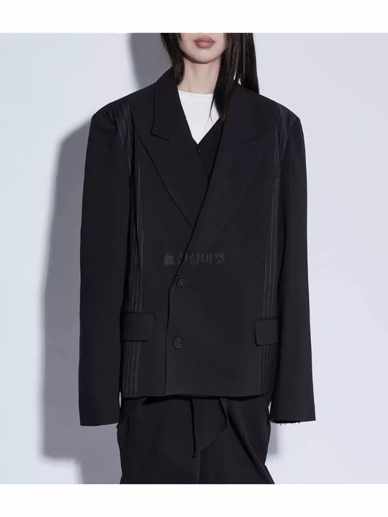 Earn - Korean Women Fashion - #womensfashion - Color Stripes Jacket - 3