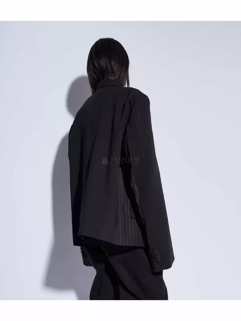 Earn - Korean Women Fashion - #womensfashion - Color Stripes Jacket - 7