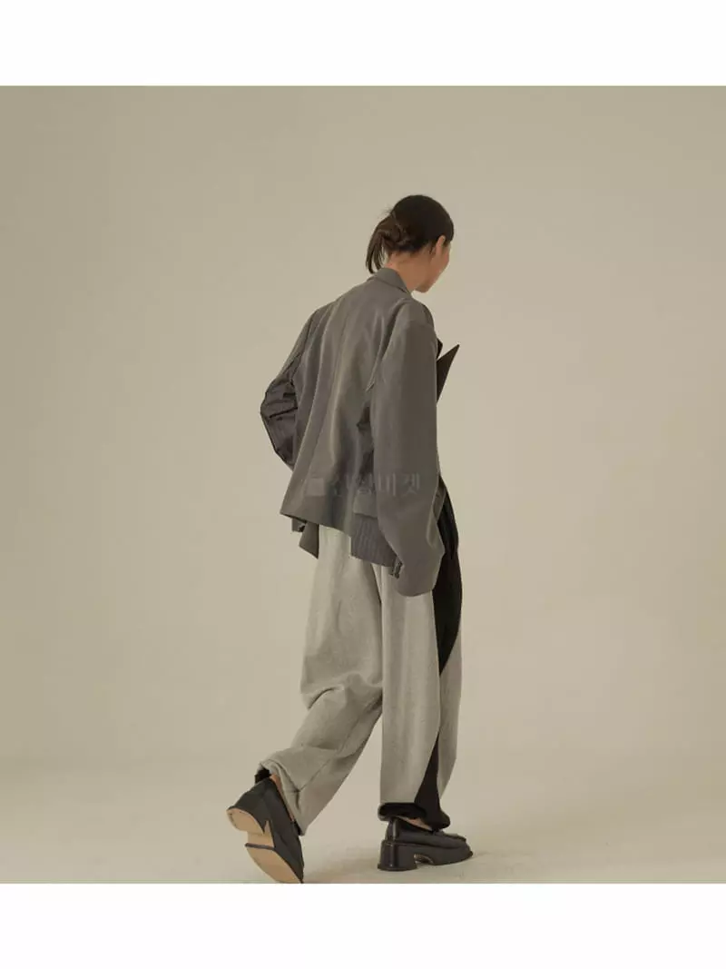 Earn - Korean Women Fashion - #womensfashion - Strieps Crop Over Jacket - 12