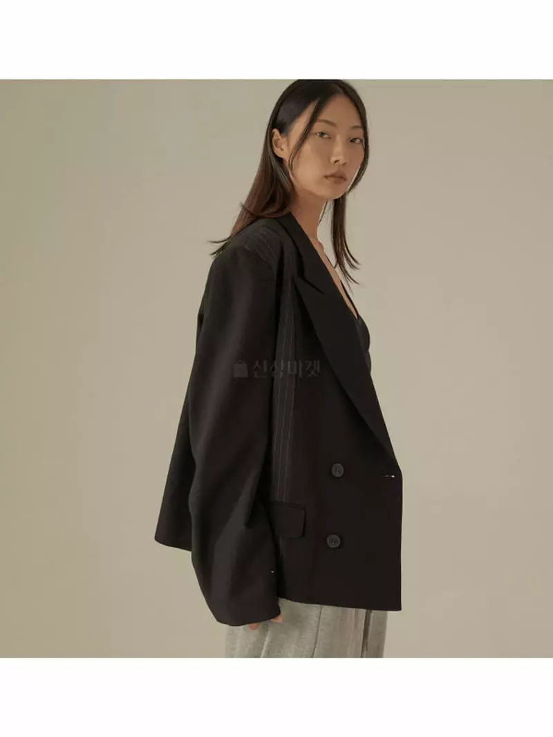 Earn - Korean Women Fashion - #womensfashion - Strieps Crop Over Jacket - 6