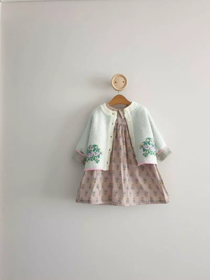 Eclair - Korean Children Fashion - #kidsstore - Bouquet Cardigan - 5