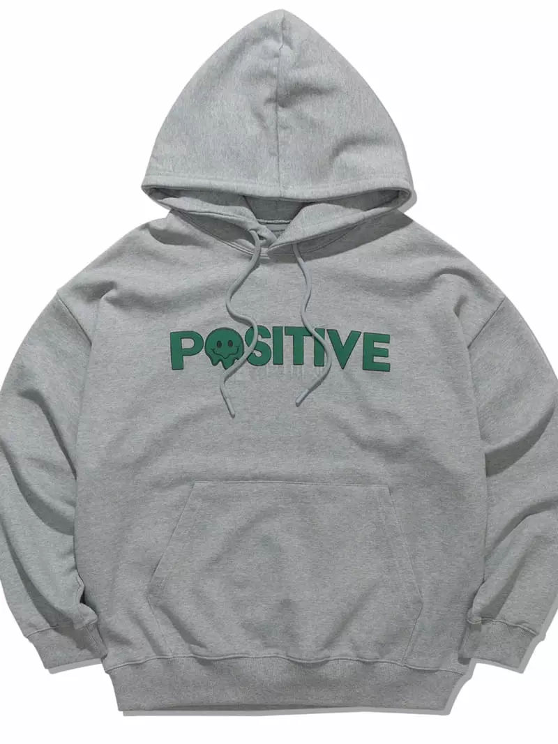 Edison Store - Korean Women Fashion - #momslook - Positive Signiture Hoody - 2