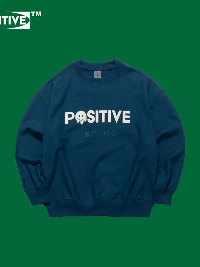 Edison Store - Korean Women Fashion - #thatsdarling - Positive Simbol Sweatshirt