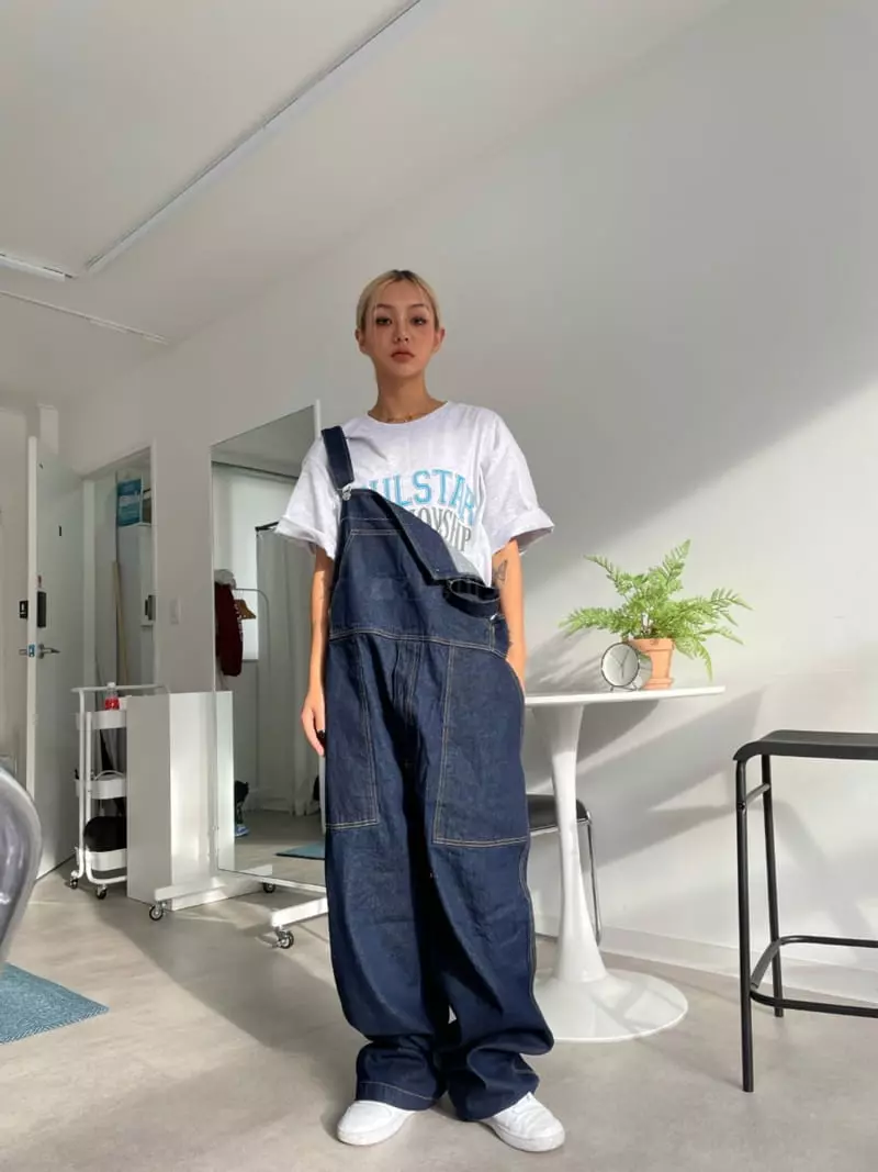 Edison Store - Korean Women Fashion - #thelittlethings - Denim Dungarees Pants - 8