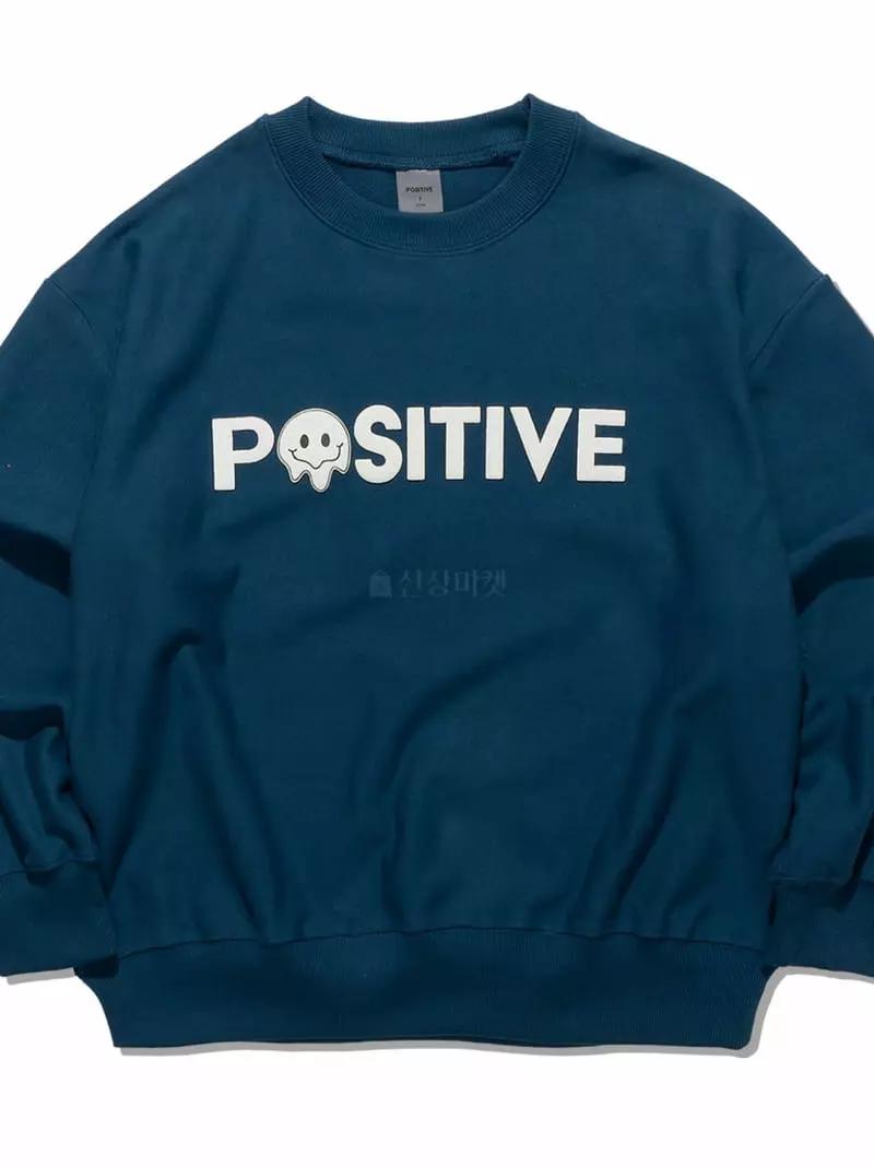 Edison Store - Korean Women Fashion - #womensfashion - Positive Signiture Sweatshirt - 2