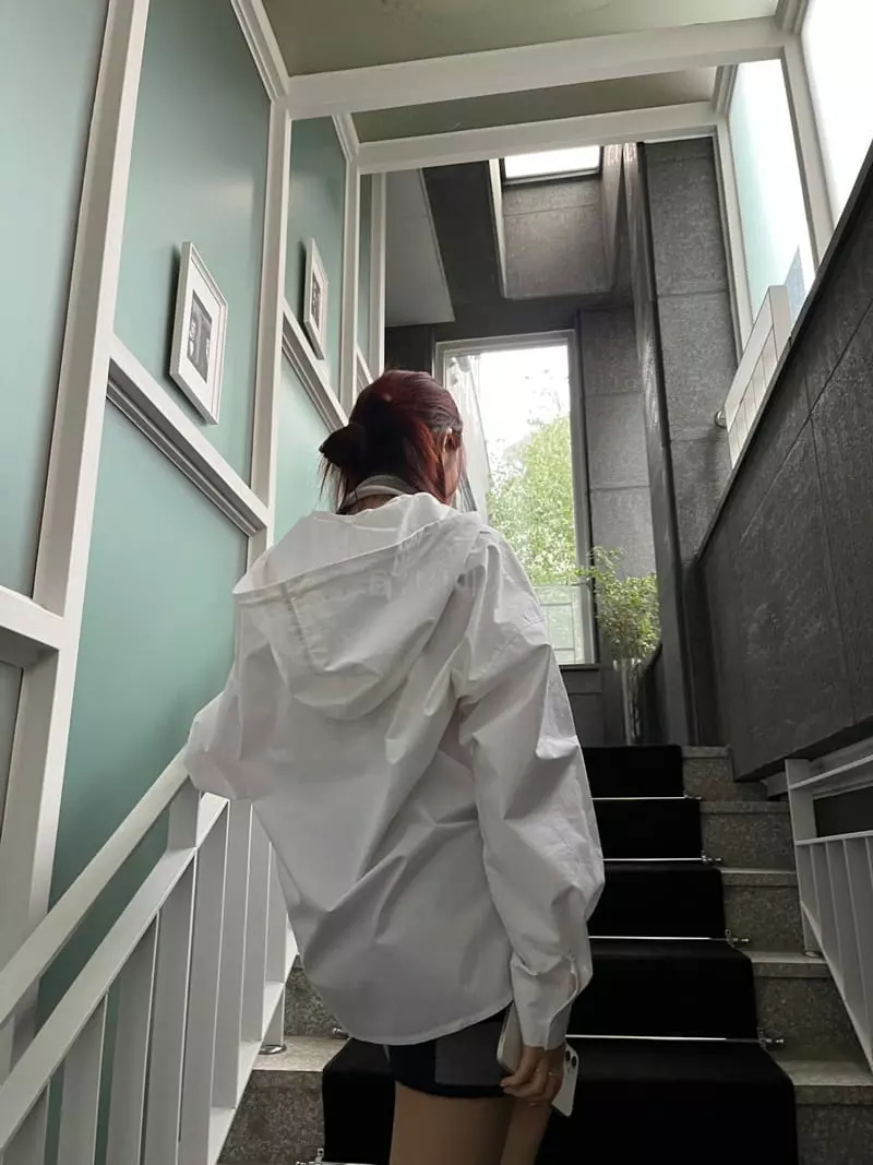 Egg Is - Korean Women Fashion - #momslook - Hemp Hoody Shirt - 2
