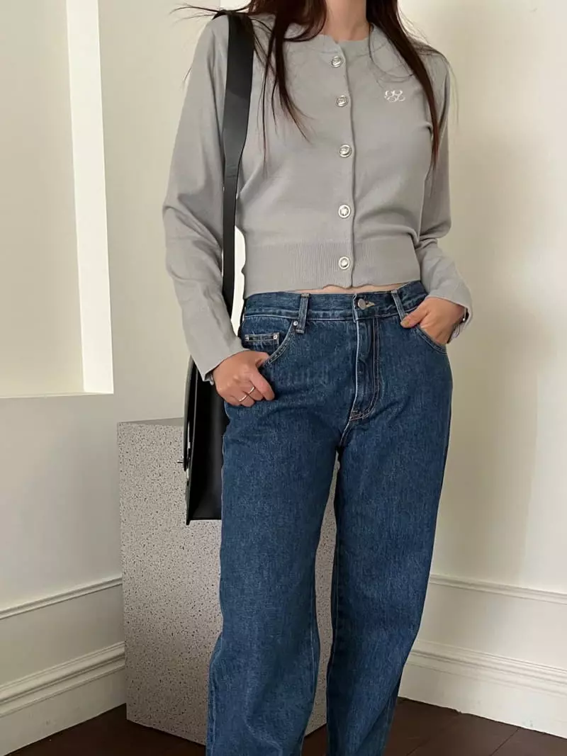 Egg Is - Korean Women Fashion - #momslook - Is Embrodiery Cardigan - 5