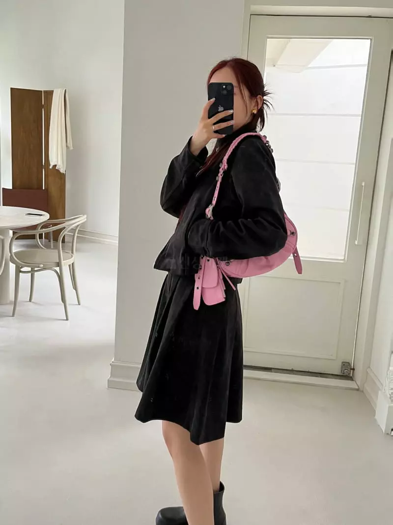 Egg Is - Korean Women Fashion - #momslook - Moar Suede Jacket - 11