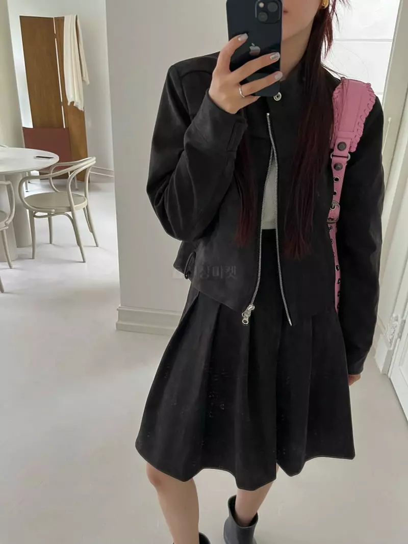 Egg Is - Korean Women Fashion - #momslook - Moar Suede Jacket - 9