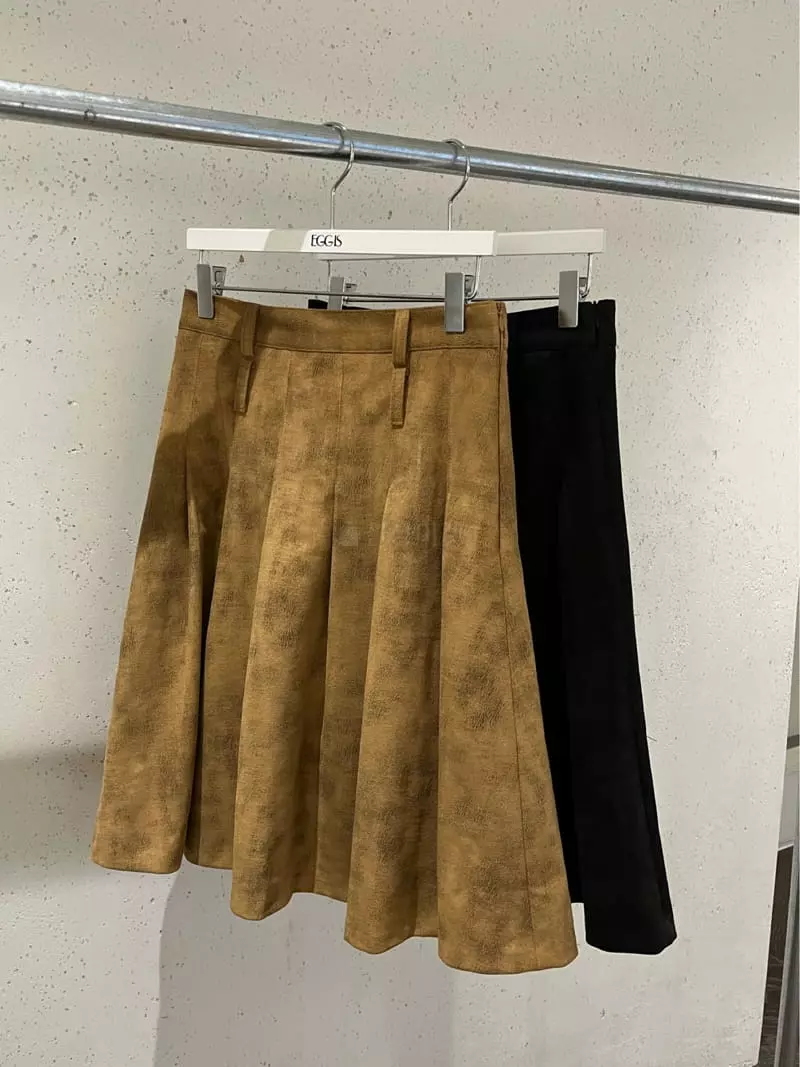 Egg Is - Korean Women Fashion - #momslook - Moar Suede Skirt - 10