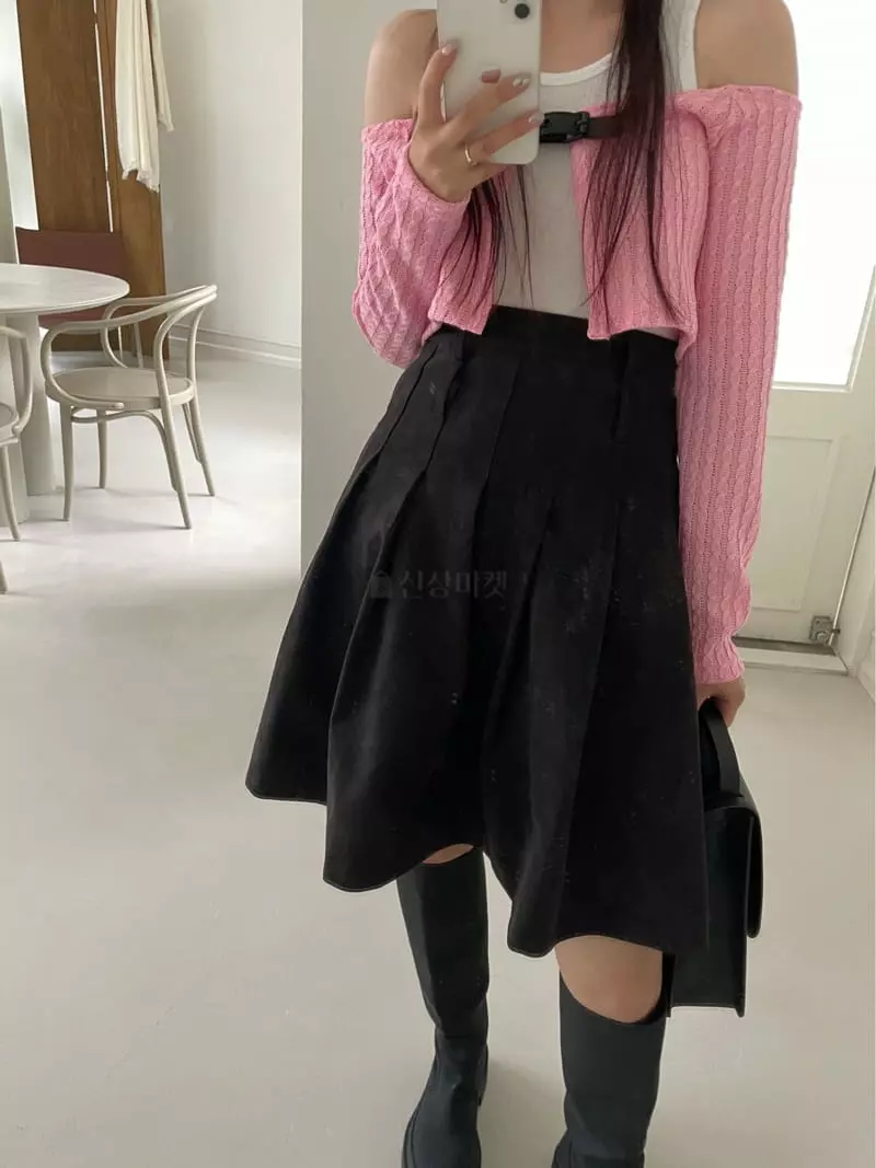 Egg Is - Korean Women Fashion - #momslook - Moar Suede Skirt - 2