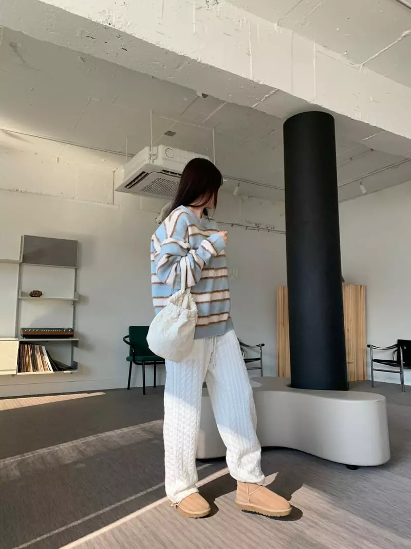 Egg Is - Korean Women Fashion - #momslook - Recode Knit Tee - 7