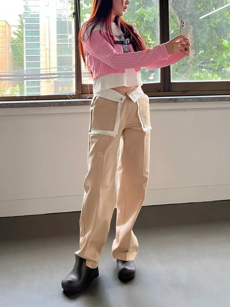 Egg Is - Korean Women Fashion - #restrostyle - Point Pants - 7