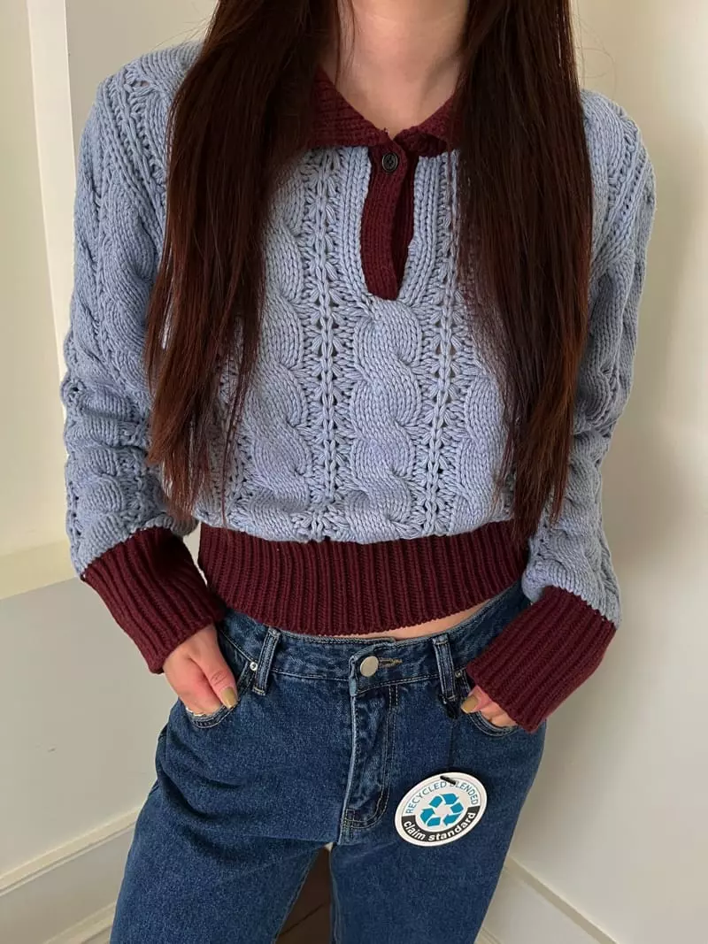 Egg Is - Korean Women Fashion - #romanticstyle - Fraha Knit Tee - 9