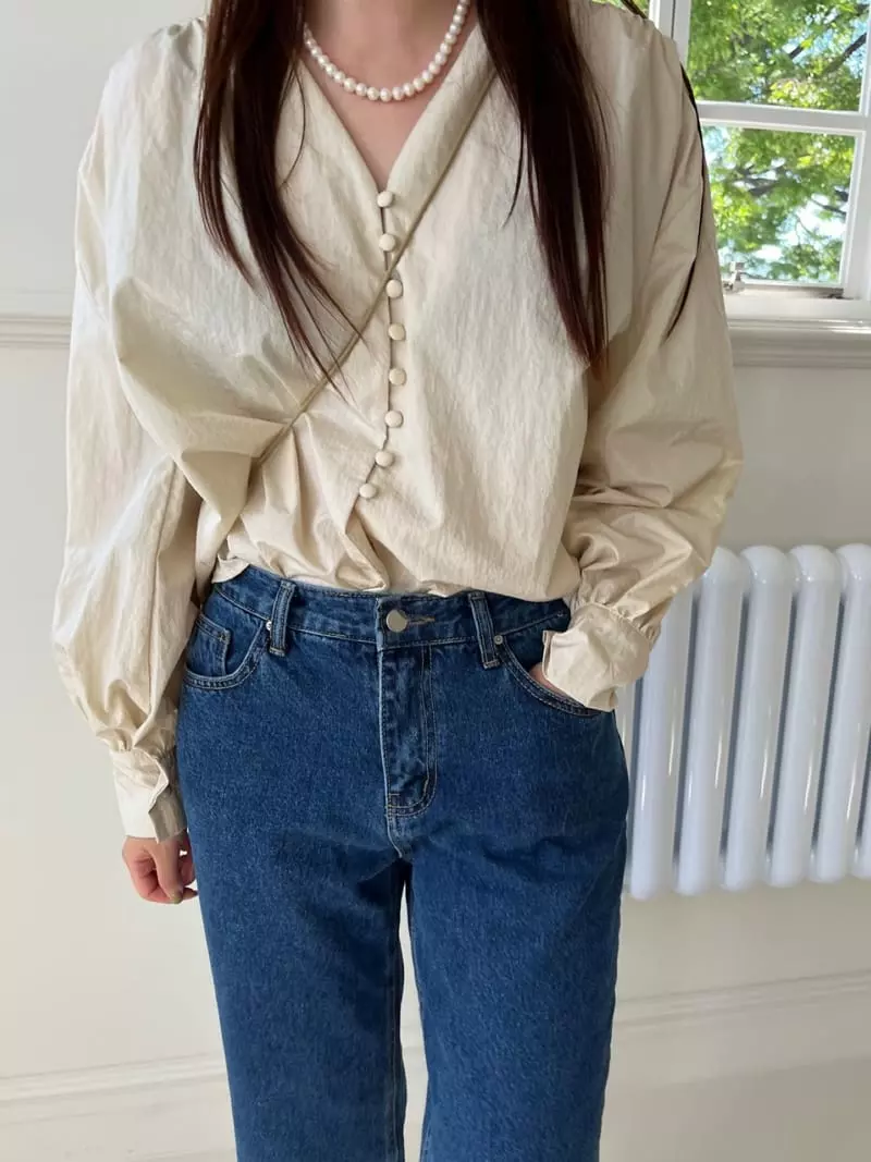 Egg Is - Korean Women Fashion - #shopsmall - Cram Blouse - 3
