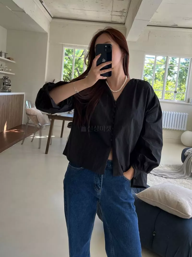 Egg Is - Korean Women Fashion - #shopsmall - Cram Blouse - 4