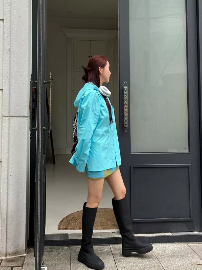 Egg Is - Korean Women Fashion - #womensfashion - Hemp Hoody Shirt - 5
