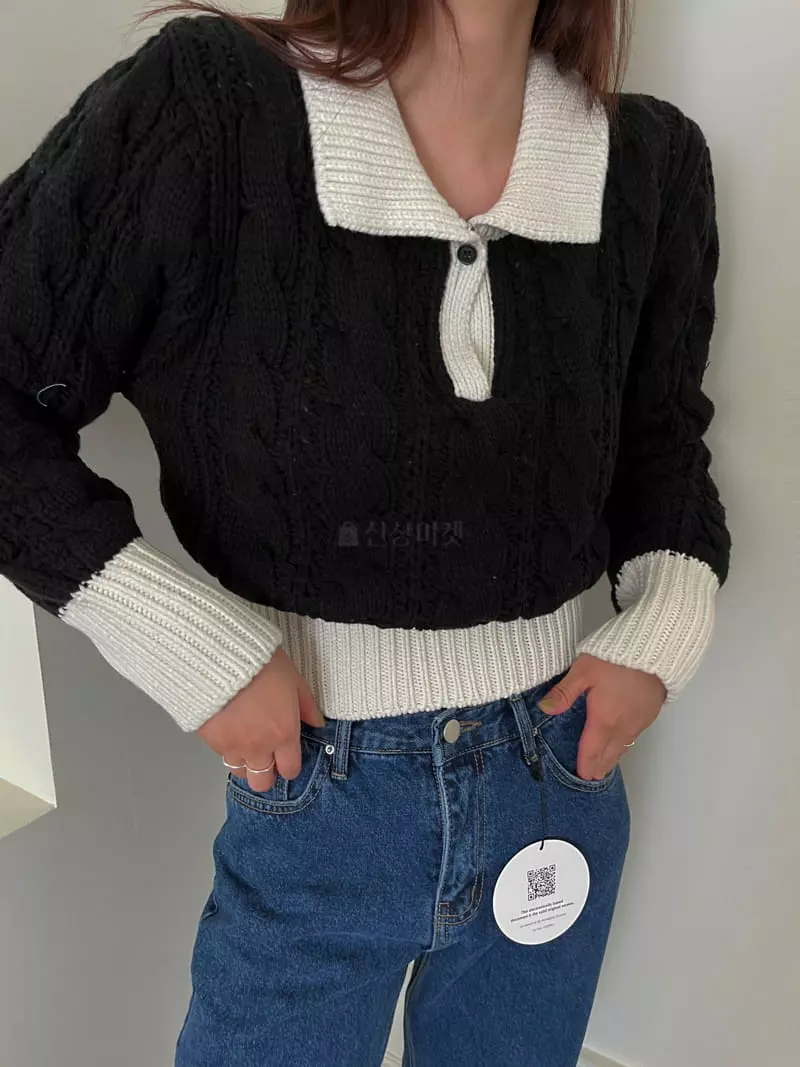 Egg Is - Korean Women Fashion - #momslook - Fraha Knit Tee - 4