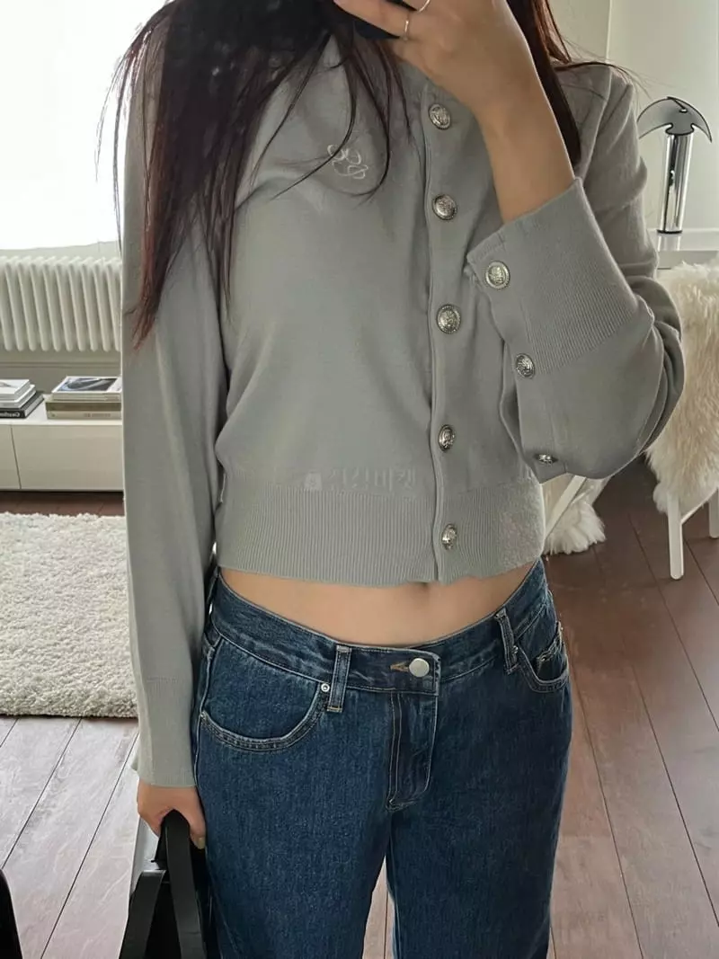 Egg Is - Korean Women Fashion - #momslook - Is Embrodiery Cardigan - 4
